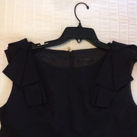 J Crew navy blue lightweight wool dress. - Picture 5 of 15